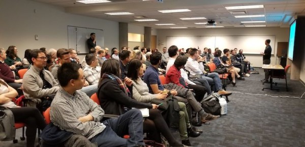 Alan Albert presenting – audience 700x 340 Photo of Alan Albert presenting to an audience
